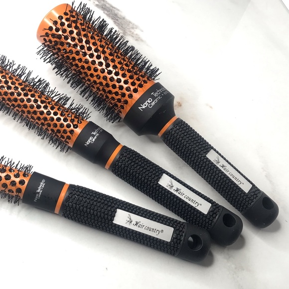 Hair Country - Set of 3 Round Brushes! Three sizes: Large, Medium & Small! - Picture 1 of 13